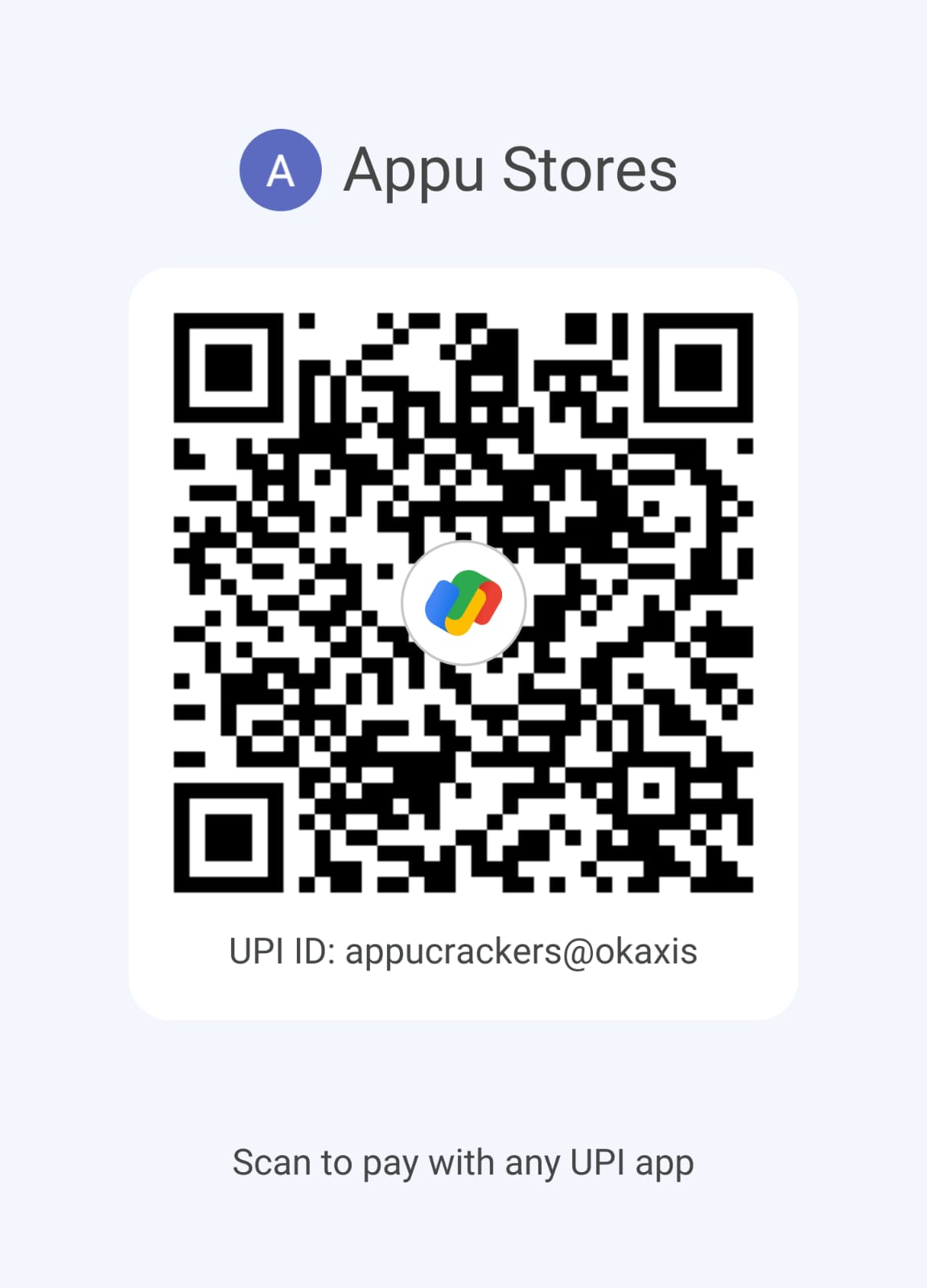 Appu Enterprises UPI payment QR code