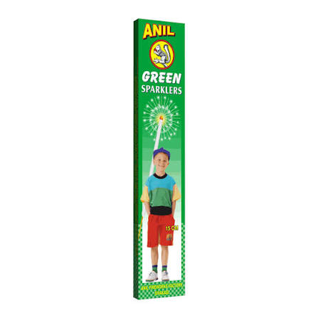 15 Cm Green Sparklers