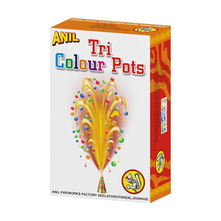 Tricolour Flowerpots